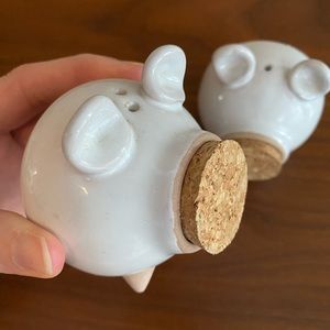 Crate & Barrel pig salt & pepper shakers